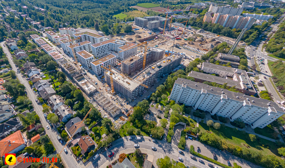 02.09.2023 - eine neue Baugrube auf dem Alexisquartier in Neuperlach